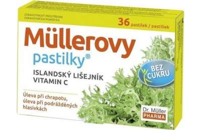 Dr. Müller Pharma Müllerovy pastilky s isl.lišej.bez cukru 36ks